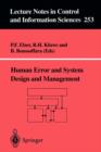 Human Error and System Design and Management - Book