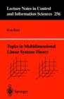 Topics in Multidimensional Linear Systems Theory - Book