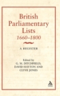 British Parliamentary Lists, 1660-1880 - Book