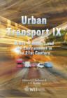 Urban Transport and the Environment in the 21st Century : 9th - Book