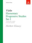 Elementary Progressive Studies, Set I for Violin - Book