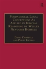 Fundamental Legal Conceptions As Applied in Judicial Reasoning by Wesley Newcomb Hohfeld - Book