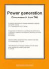 Power Generation : Core Research from TWI - Book