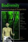 Biodiversity : Social and Ecological Perspectives - Book