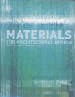 Materials for Architectural Design - Book