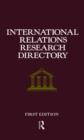 International Relations Research Directory - Book