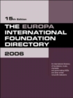 The Europa International Foundation Directory 2006 - Book