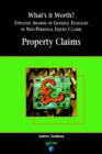 What's it Worth? : Damages in Non-personal Injury Claims Property Claims v. 1 - Book