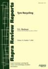 Tyre Recycling : Report 175 - Book