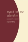 Beyond the New Paternalism : Basic Security as Equality - Book