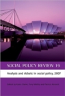 Social Policy Review 19 : Analysis and Debate in Social Policy, 2007 - Book