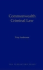 Commonwealth Criminal Law - Book
