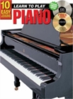10 Easy Lessons - Learn To Play Piano : With Poster - Book