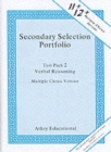 Secondary Selection Portfolio : Verbal Reasoning Practice Papers (Multiple-choice Version) Test Pack 2 - Book