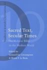 Sacred Text, Secular Times - Book