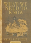 What We Need To Know - Book