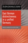 East German Distinctiveness in a Unified Germany - Book