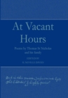 At Vacant Hours : Poems by Thomas St Nicholas and His Family - Book