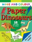 Make & Colour Paper Dinosaurs - Book