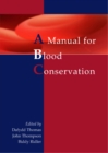 A manual for blood conservation - Book