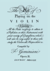 The Art of Playing the Violin. [Facsimile of 1751 Edition]. - Book