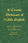 A Concise Dictionary of Middle English - Book