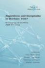 Algorithms and Complexity : Proceedings of the Third ACiD Workshop at Durham - Book