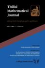 Tbilisi Mathematical Journal Volume 2 (2009) - Book