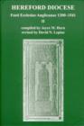 Fasti Ecclesiae Anglicanae 1300-1541: II : Hereford Diocese - Book