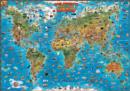 World children's map wall map laminated - Book