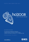 Proceedings of HCI 2008 (Vol. 2) : Culture, Creativity, Interaction - Book