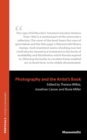 Photography and the Artist's Book - Book