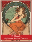 15 Classic Alphonse Mucha Posters : An Art Nouveau Coloring Book - Book