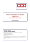 Cultural Programmes for Sporting Mega Events - eBook