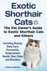 Exotic Shorthair Cats the Pet Owner's Guide to Exotic Shorthair Cats and Kittens Including Buying, Daily Care, Personality, Temperament, Health, Diet, Clubs and Breeders - Book