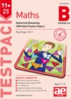 11+ Maths Year 5-7 Testpack B Papers 5-8 : Numerical Reasoning CEM Style Practice Papers - Book