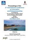Icie 2015 - The Proceedings of the 3rd International Conference on Innovation and Entrepreneurship - Book