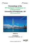 Proceedings of the 15th European Conference on eGovernment : ECEG 2015, University of Portsmouth, UK, 18-19 June 2015 - Book