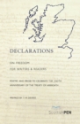 Declarations on Freedom for Writers and Readers - Book