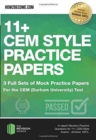 11+ CEM Style Practice Papers: 3 Full Sets of Mock Practice Papers for the CEM (Durham University) Test : In-depth Revision Practice Questions for 11+ CEM Style Exams - Achieve 100%. - Book