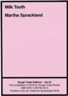 Milk Tooth - Martha Sprackland (RT#22) - Book