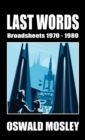 Last Words : Broadsheets 1970-1980 - Book