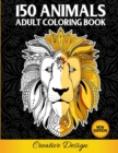 150 Animals - Adult Coloring Book - Book