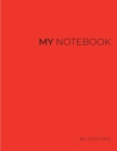 My NOTEBOOK : Dot Grid Red Cover Notebook: Large size: 101 Pages Dotted Diary Journal - Block Notes - Book