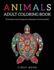 Animals Adult Coloring Book : 50 Detailed animal designs for relaxation and stress relief - Book