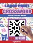 Crossword Puzzle book for Adult - Volume 2 : Large Print, 50 Medium Puzzles Book Crosswords Activity, With Solutions - Book