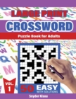 Crossword Puzzle book for Adult - Volume 1 : Large Print, 50 Easy Puzzles Book Crosswords Activity, With Solutions - Book