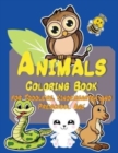 Animal Coloring Book for Kids : Have fun with your children with this gift: Color tiger, dog, cat, elephant and rabbit 40 pages of pure fun! - Book