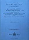 Richard Hakluyt: A Bibliography 1580–1588 : with essays on The Suppression of the Voyage to Cadiz in Hakluyt’s Principal Navigations and Hakluyt and the East India Company - Book