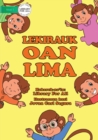 Five Little Monkeys / Lekirauk Oan Lima (Tetun edition) - Book
